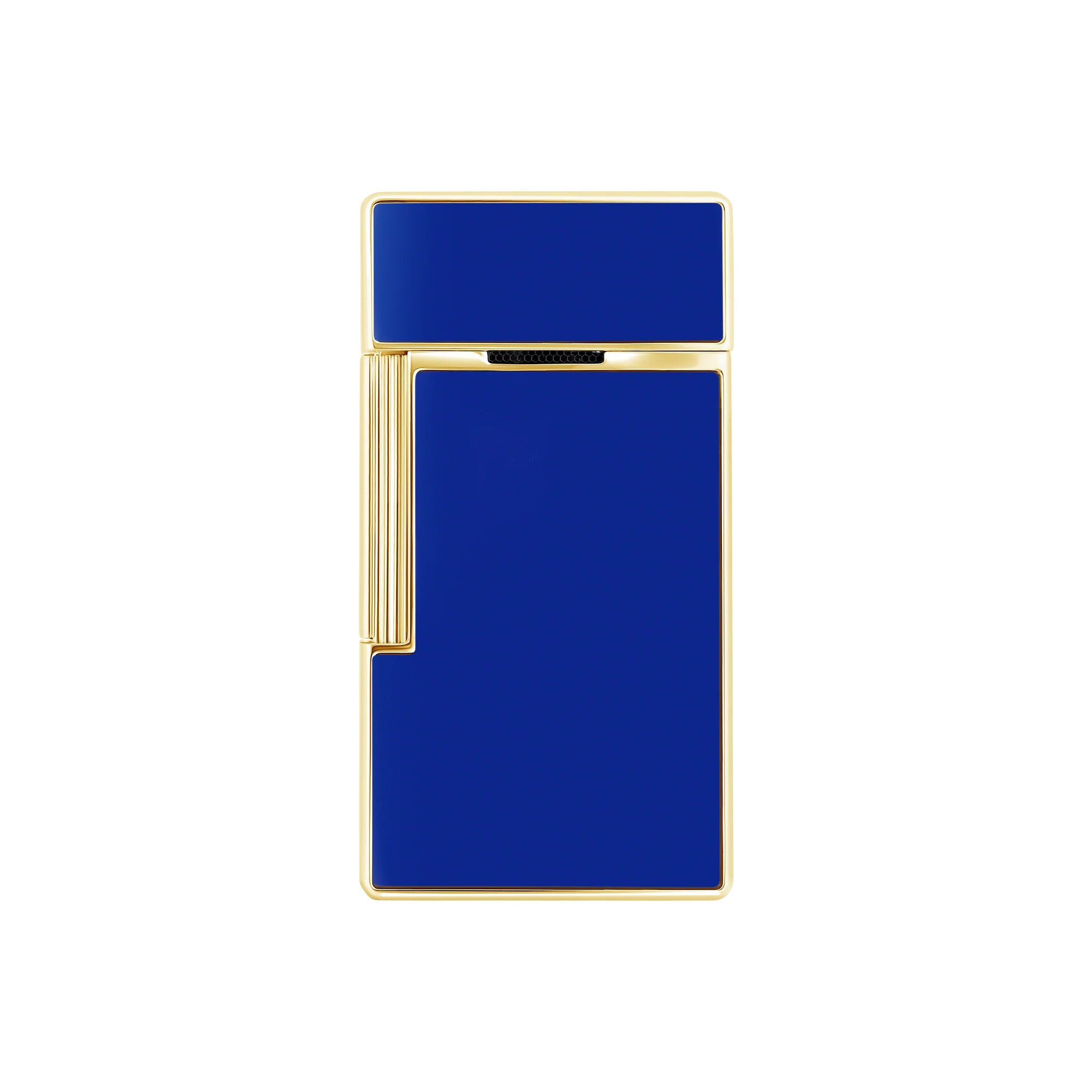 Accendino Uomo Dupont MaxiJet Biggy Acciaio Dorato Smalto Blu 025005